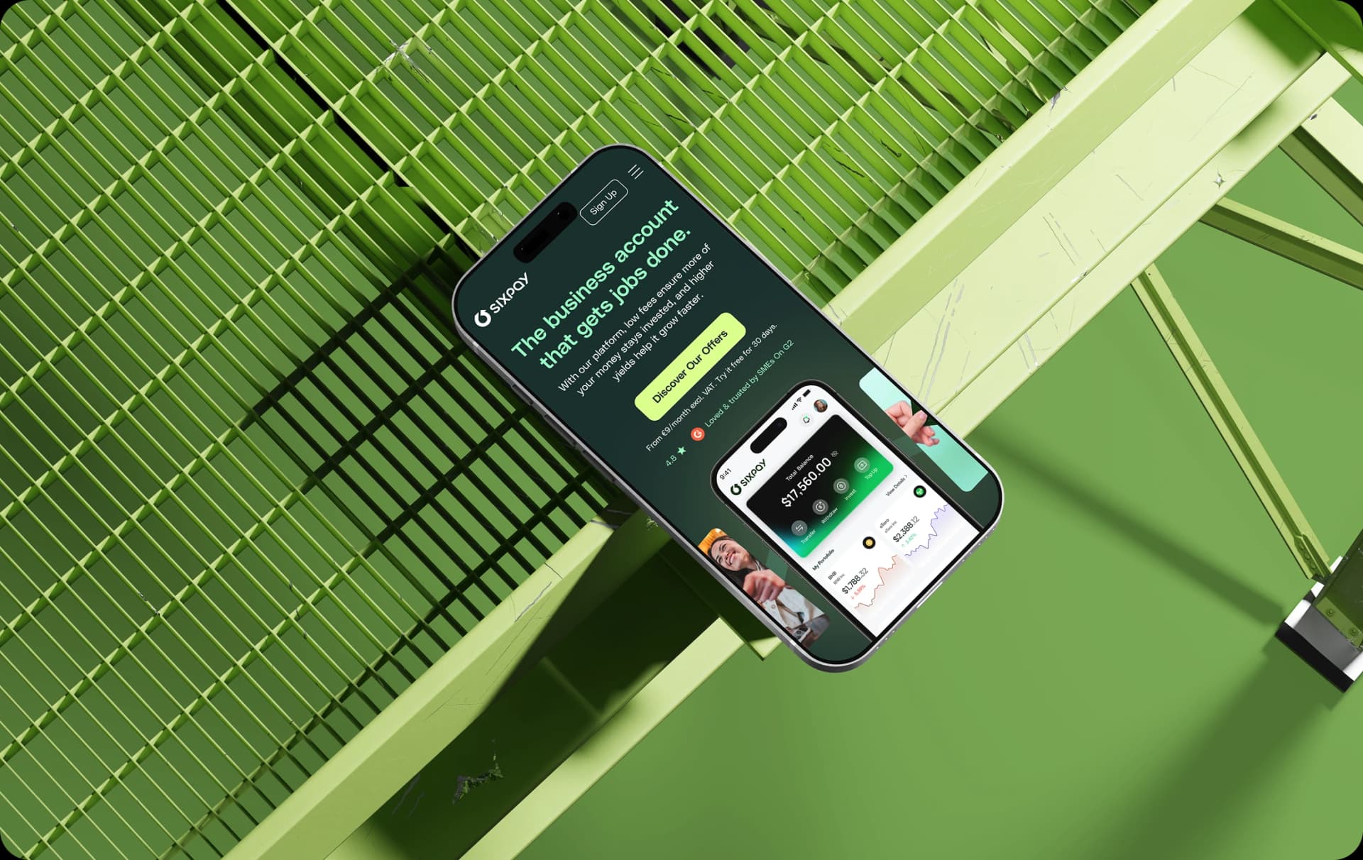 sixpay mobile UI UX